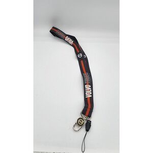 Volvo Trucks Lanyard Key Neck Strap Black Orange Logo ID Badge Holder Accessory